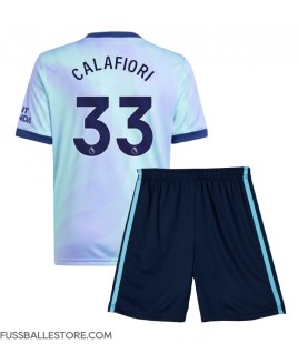 Günstige Arsenal Riccardo Calafiori #33 3rd trikot Kinder 2024-25 Kurzarm (+ Kurze Hosen)